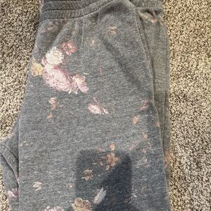 Floral Gray Women's Joggers